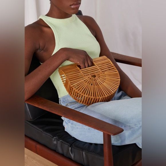 Wooden Purse (like the Cult Gaia design) - Picture 2 of 7